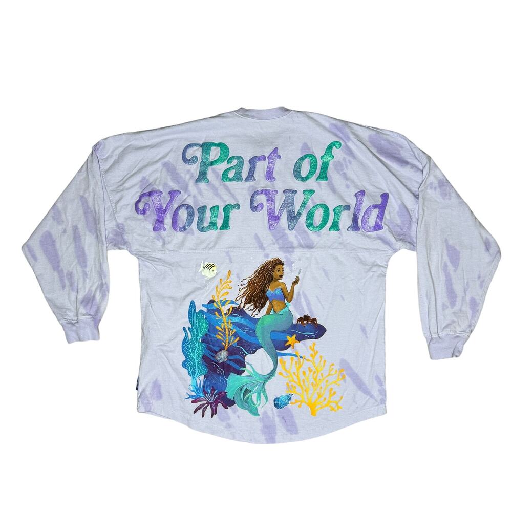 DISNEY Parks Ariel Spirit Jersey Part of Your World Live Action Tie Dye Small